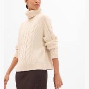 00’s GAP Soft Knit cropped Sweater in Cream size XS